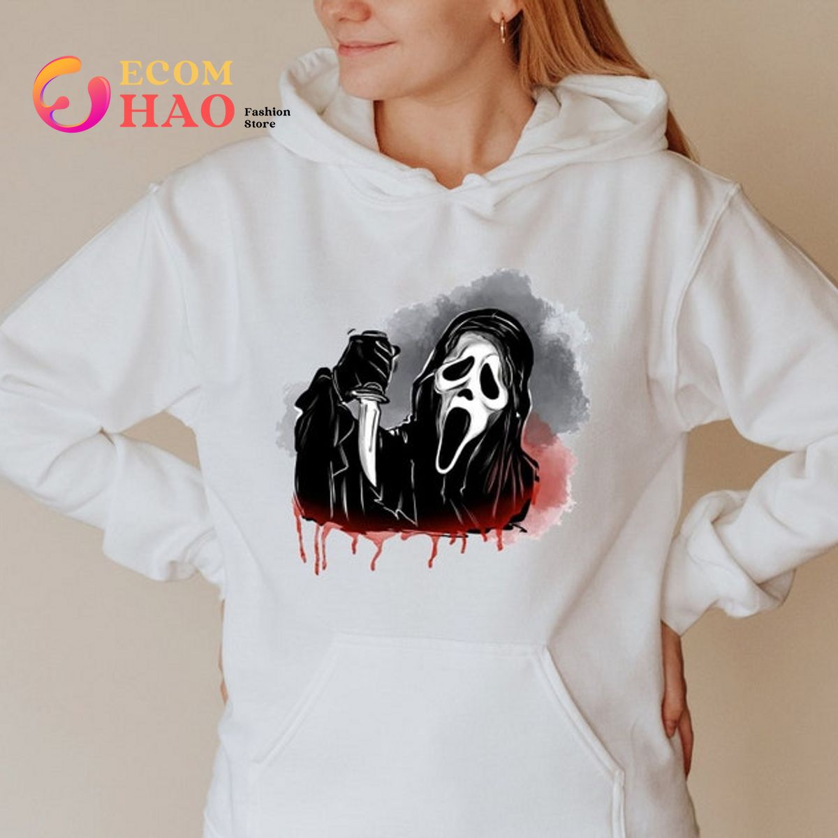 Ghostface Horror Killer Character T-Shirt - Ecomhao Store