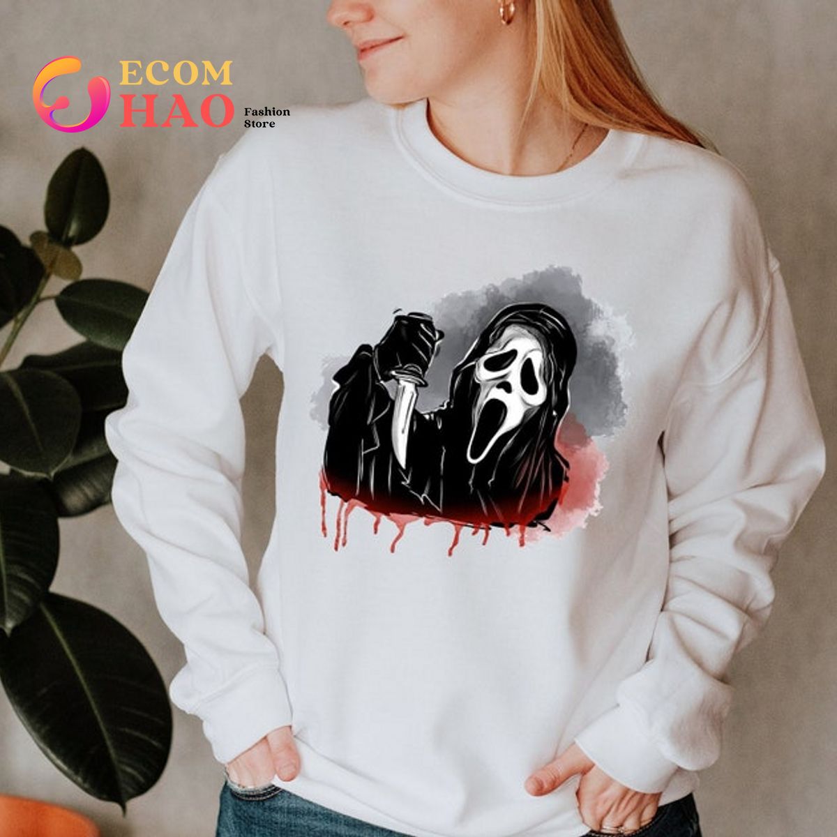 Ghostface Horror Killer Character T-Shirt - Ecomhao Store