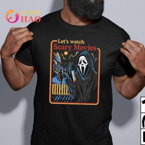 Let’s Watch Scary Movie Scream Retro Ghostface T-Shirt