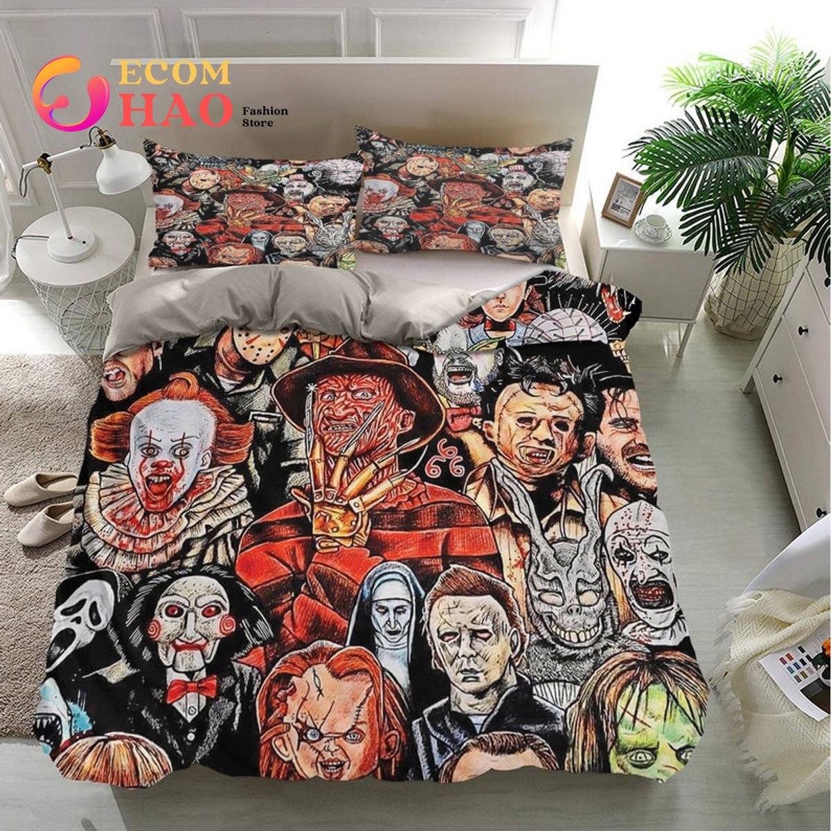 Horror Movie Character Bedding Set