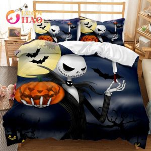 Nightmare Before Christmas Anime Skull Bedding Set