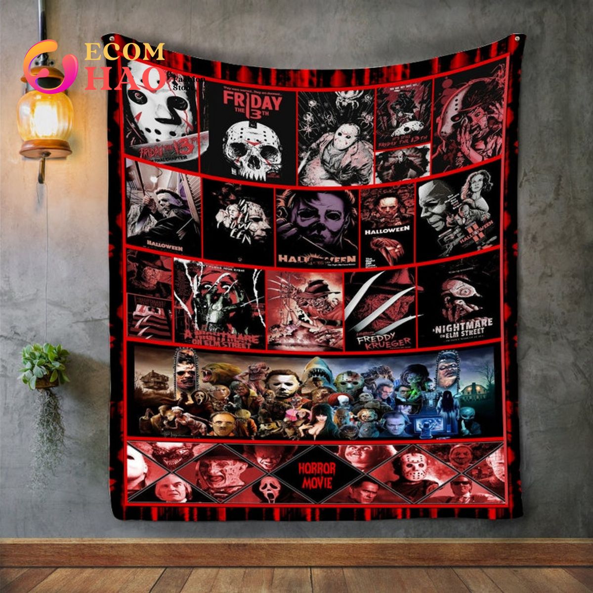 Horror Films Haunted Characters Blanket