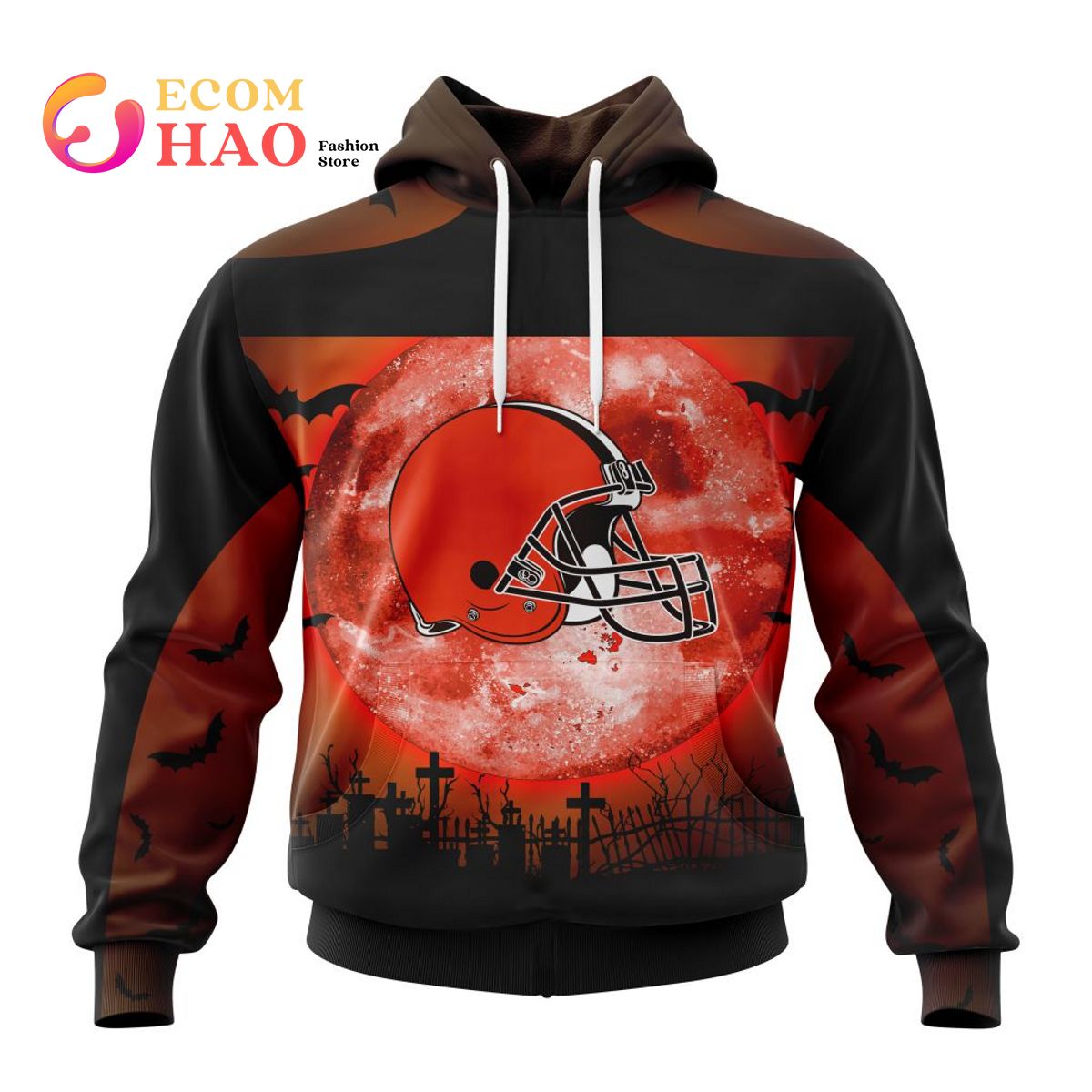 NFL Cleveland Browns  Halloween Concepts 3D Hoodie