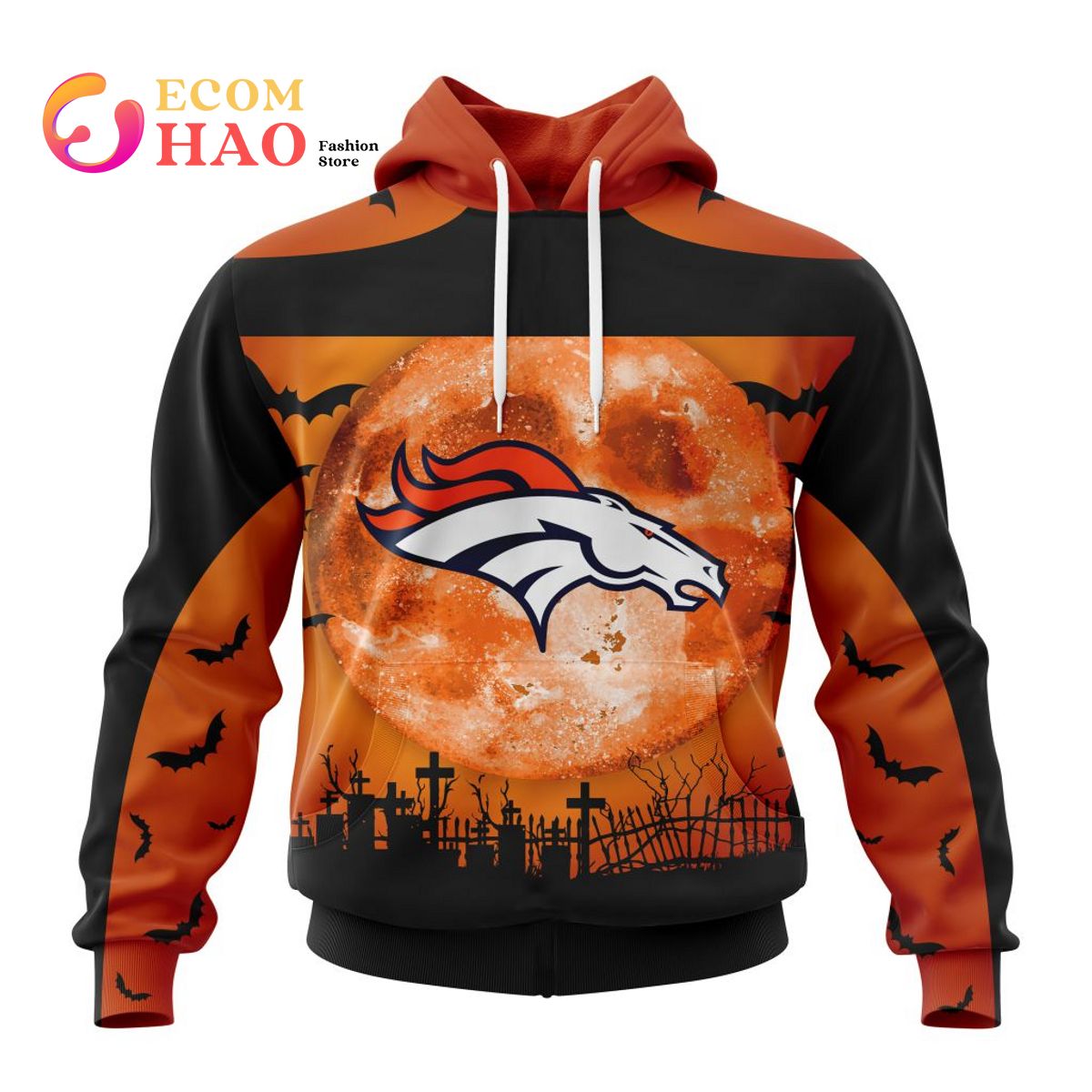 NFL Denver Broncos  Halloween Concepts 3D Hoodie