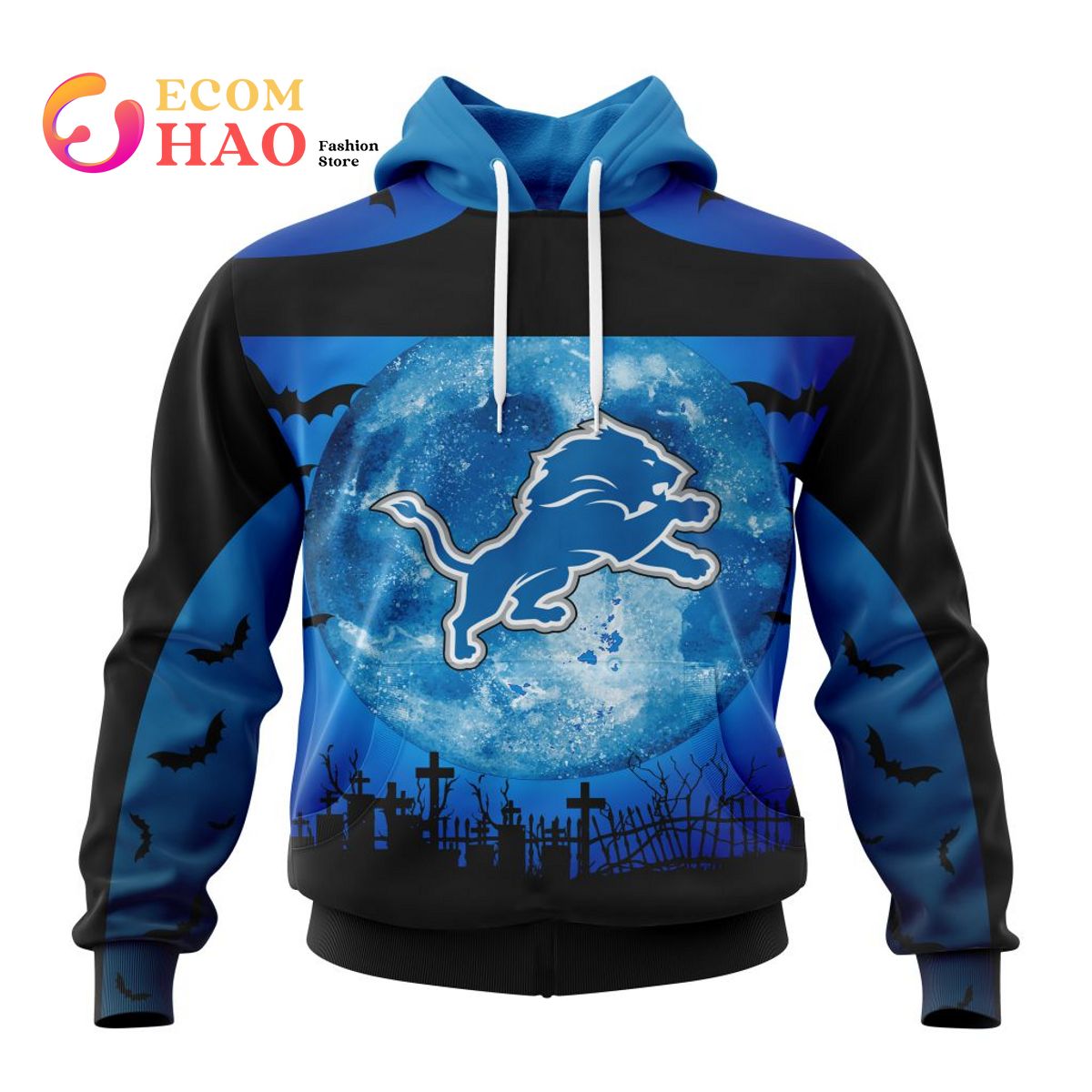 NFL Detroit Lions  Halloween Concepts 3D Hoodie