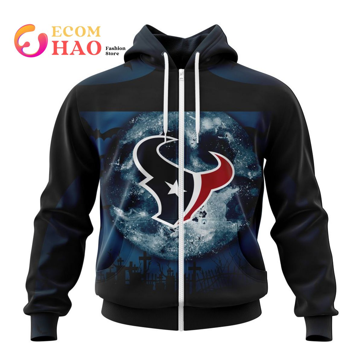 NFL Houston Texans  Halloween Concepts 3D Hoodie