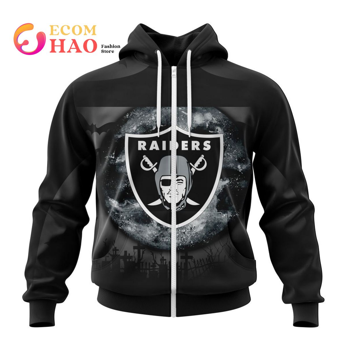 NFL Las Vegas Raiders  Halloween Concepts 3D Hoodie