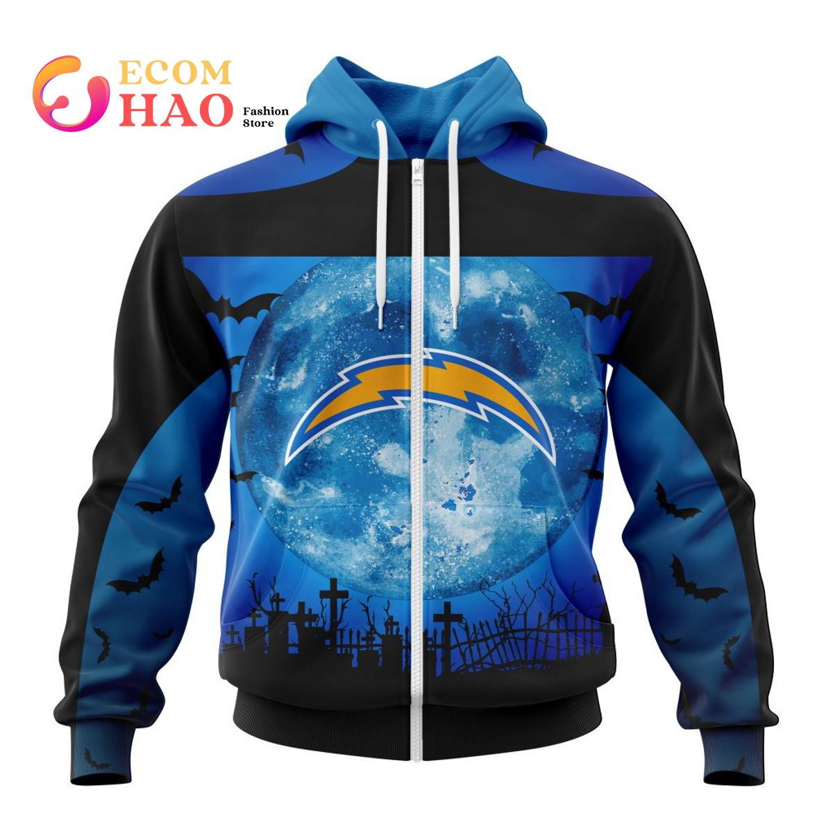 NFL Los Angeles Chargers  Halloween Concepts 3D Hoodie