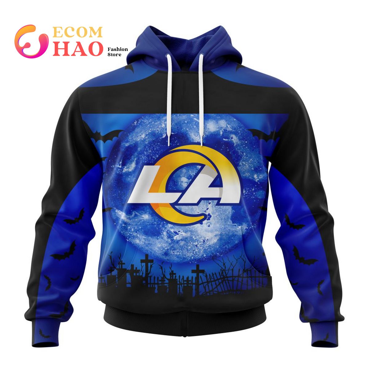 NFL Los Angeles Rams  Halloween Concepts 3D Hoodie