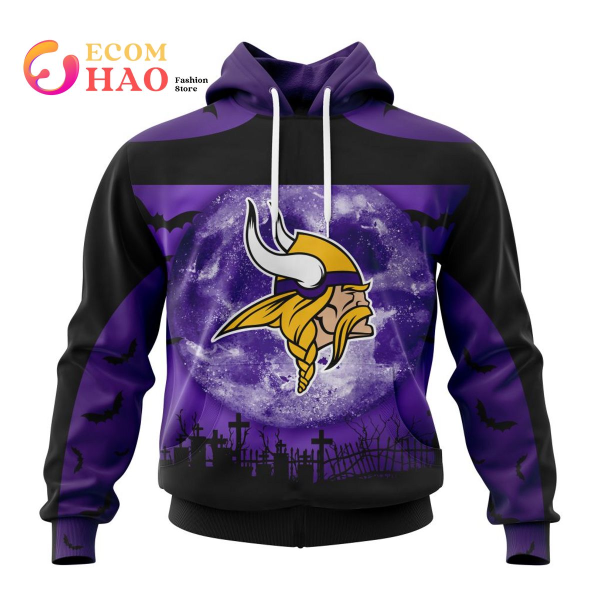 NFL Minnesota Vikings  Halloween Concepts 3D Hoodie