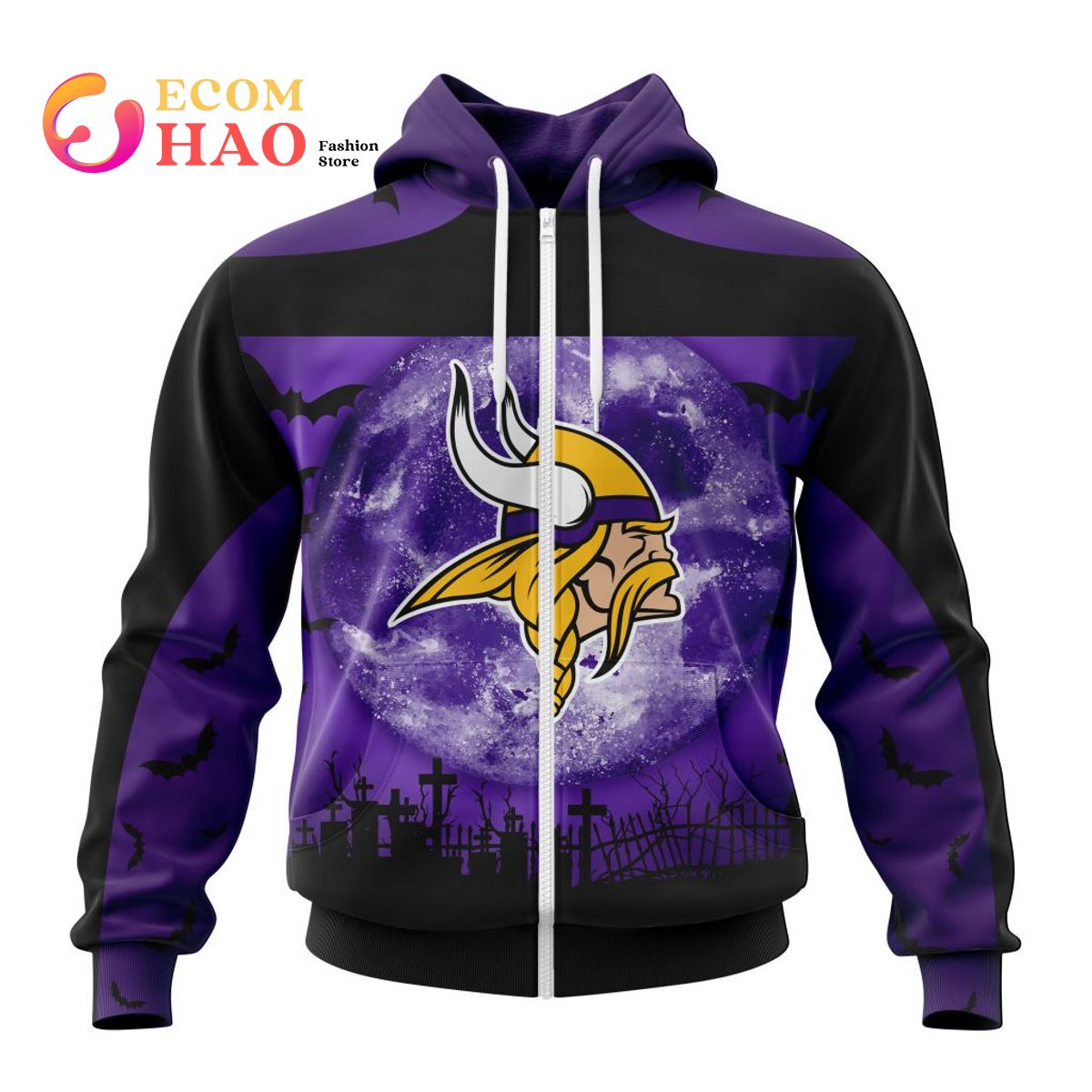 NFL Minnesota Vikings  Halloween Concepts 3D Hoodie