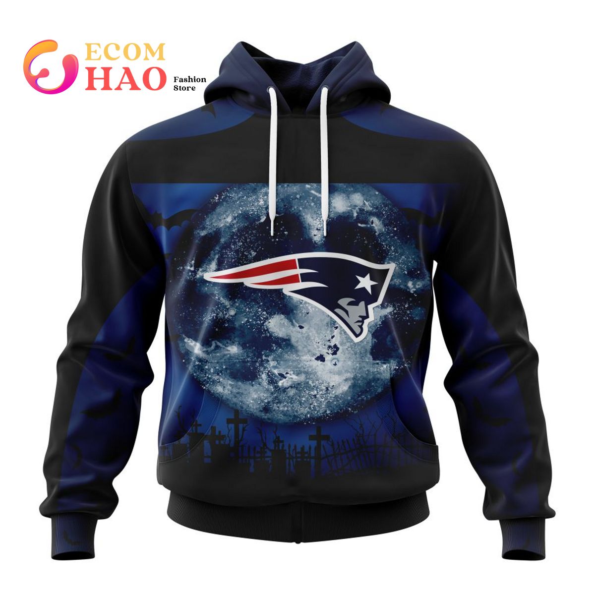 NFL New England Patriots  Halloween Concepts 3D Hoodie