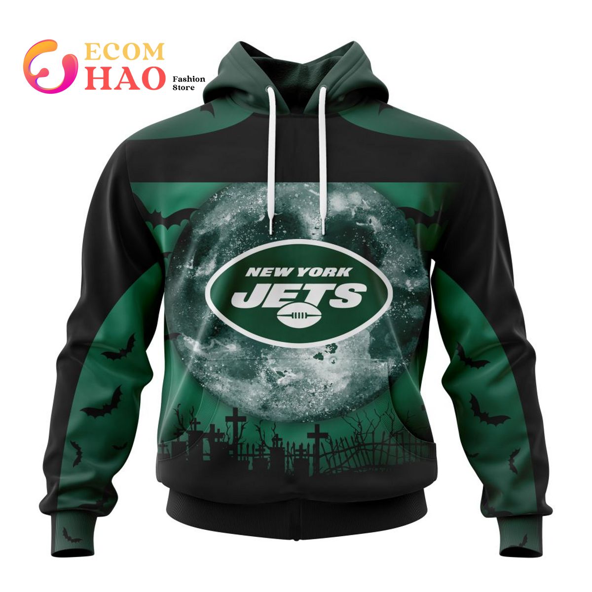 NFL New York Jets  Halloween Concepts 3D Hoodie