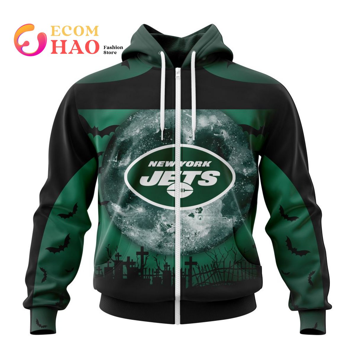 NFL New York Jets  Halloween Concepts 3D Hoodie