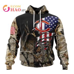 NFL Chicago Bears Special Camo Realtree Hunting 3D Hoodie