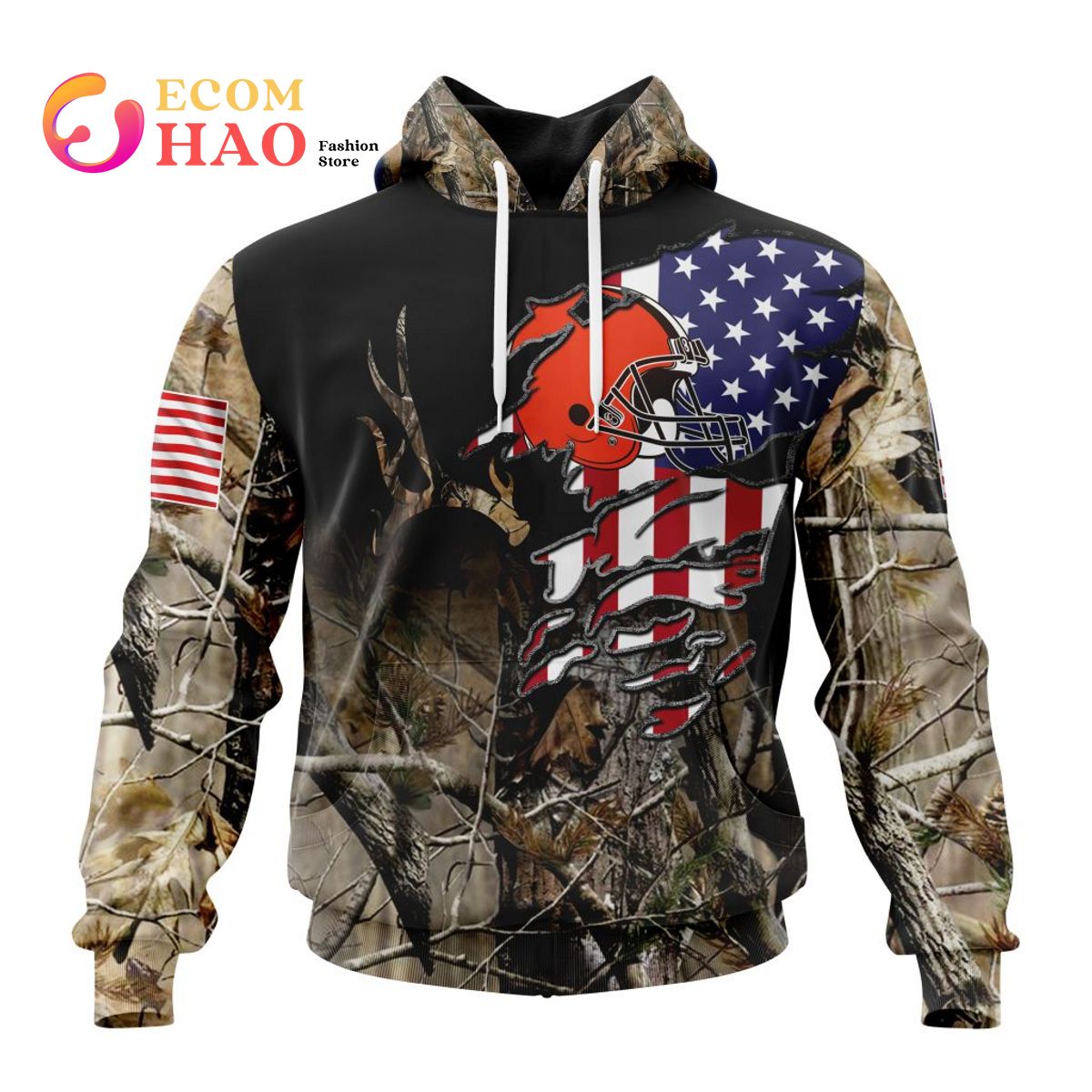 Shop Redskins Military Hoodie