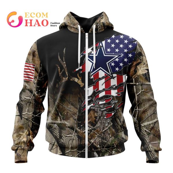 Dallas Cowboys Camouflage Pattern 3d Hoodie - Teeruto