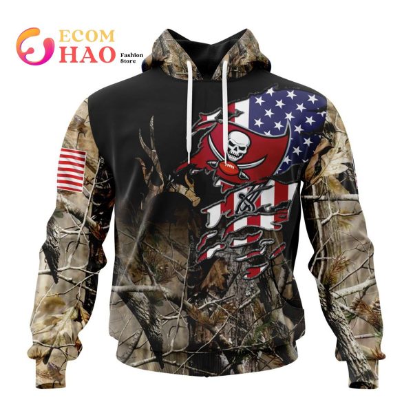 NFL Tampa Bay Buccaneers Special Camo Realtree Hunting 3D Hoodie