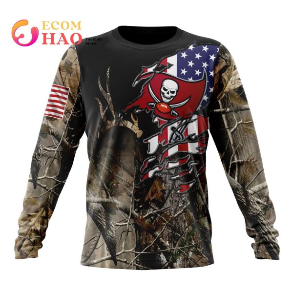 NFL Tennessee Titans All Over Print 3D T Shirt USA Flag Camo Realtree  Hunting Unisex Tshirt