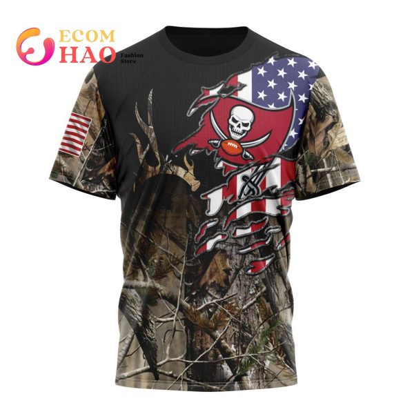 NFL Tampa Bay Buccaneers Special Camo Realtree Hunting 3D Hoodie