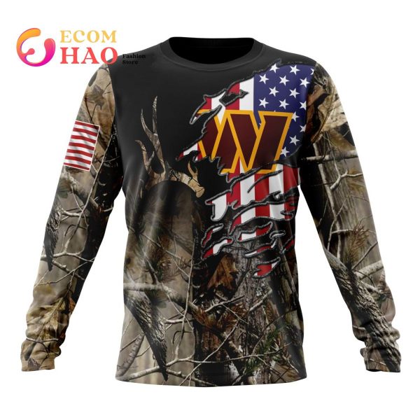 NFL Washington Commanders Special Camo Fishing Hoodie Sweatshirt 3D Custom  Number And Name - Freedomdesign