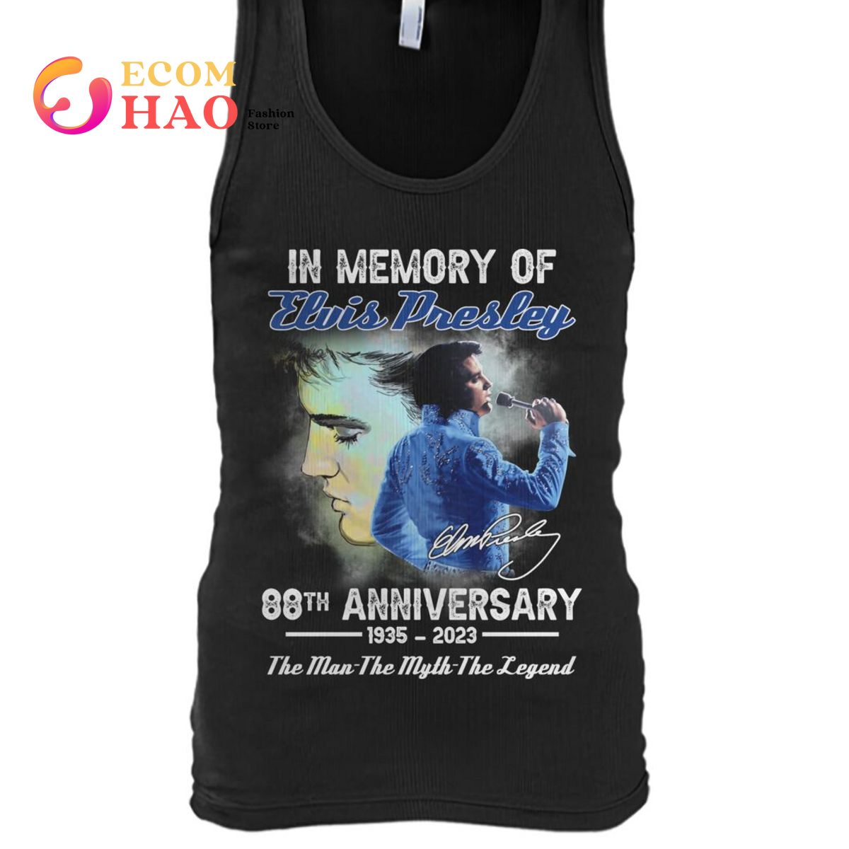In Memory Of Elvis Presley 88th Annversary 1935-2023 The Man The Myth The Legend T-Shirt