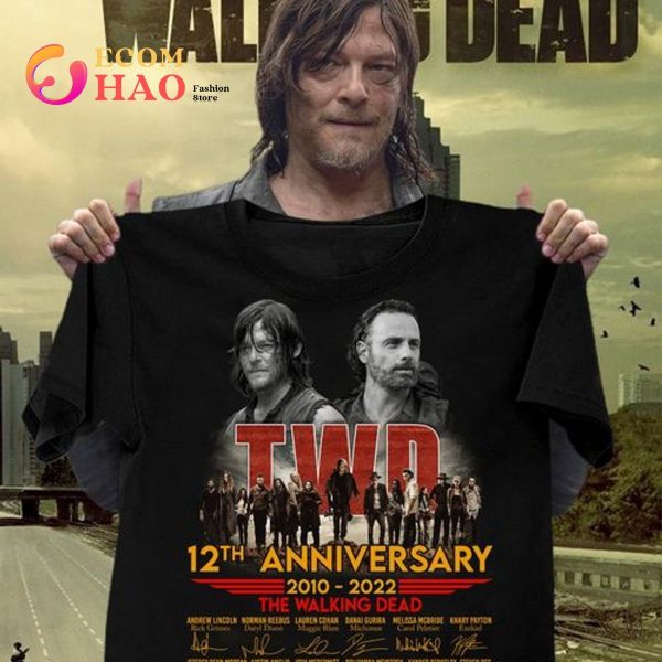 The Walking Dead 12TH 2010-2022 Thank You For The Memories T-Shirt