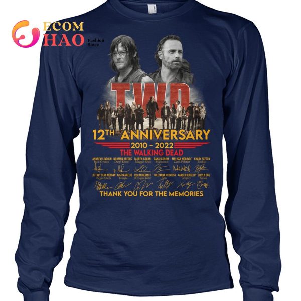The Walking Dead 12TH 2010-2022 Thank You For The Memories T-Shirt