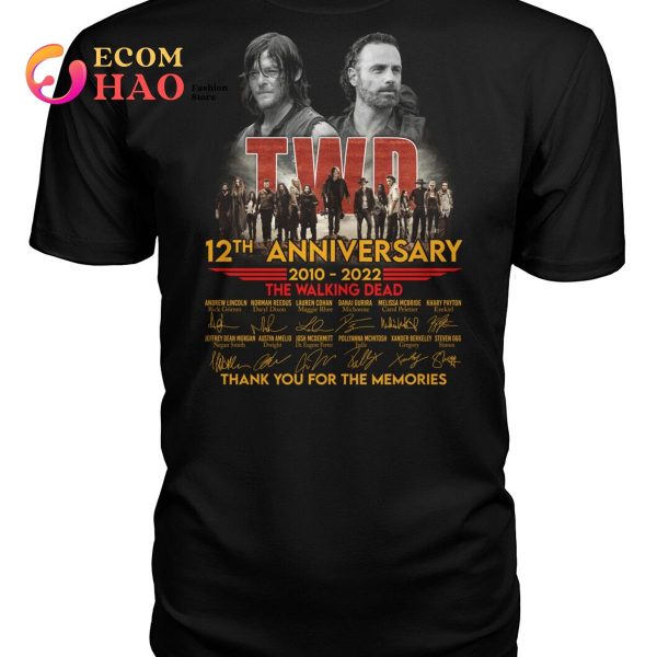 The Walking Dead 12TH 2010-2022 Thank You For The Memories T-Shirt