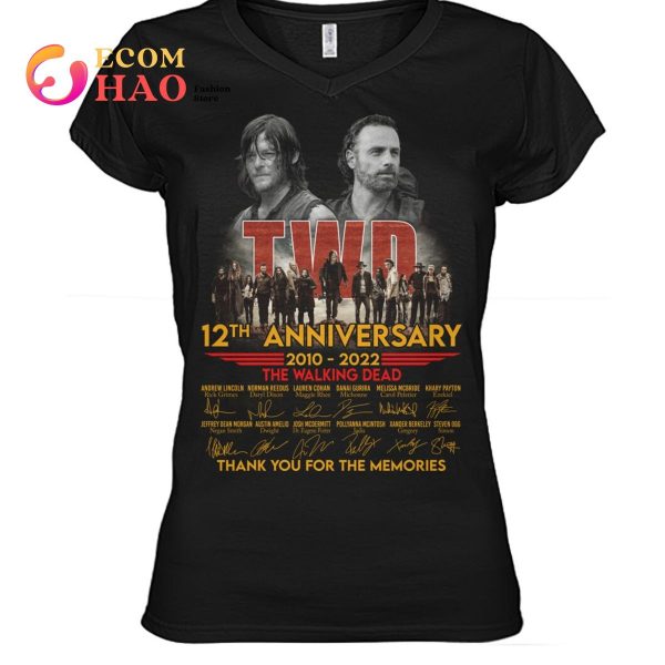 The Walking Dead 12TH 2010-2022 Thank You For The Memories T-Shirt