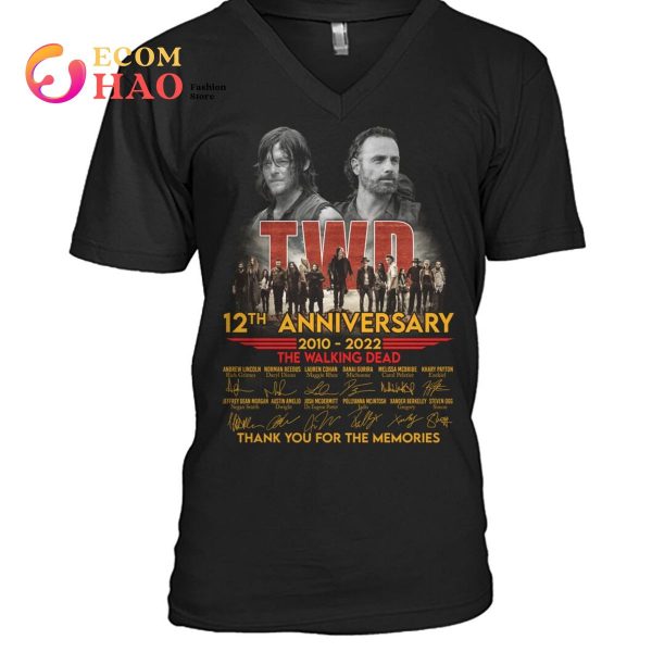 The Walking Dead 12TH 2010-2022 Thank You For The Memories T-Shirt