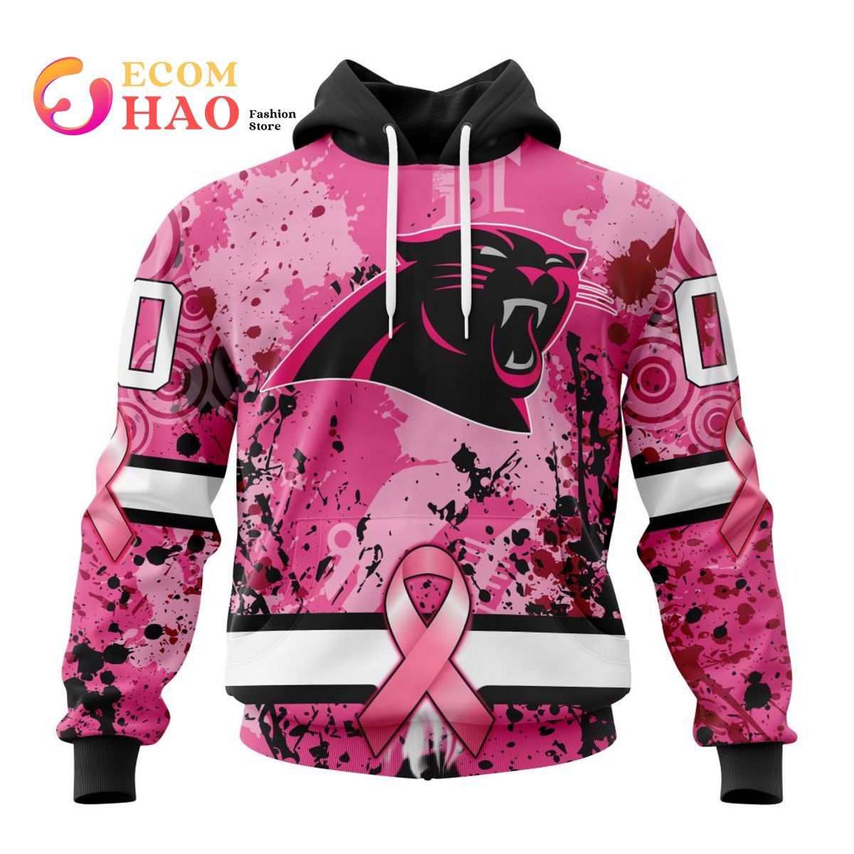 NFL Carolina Panthers Specialized Design I Pink I Can! In October We Wear Pink Breast Cancer 3D Hoodie