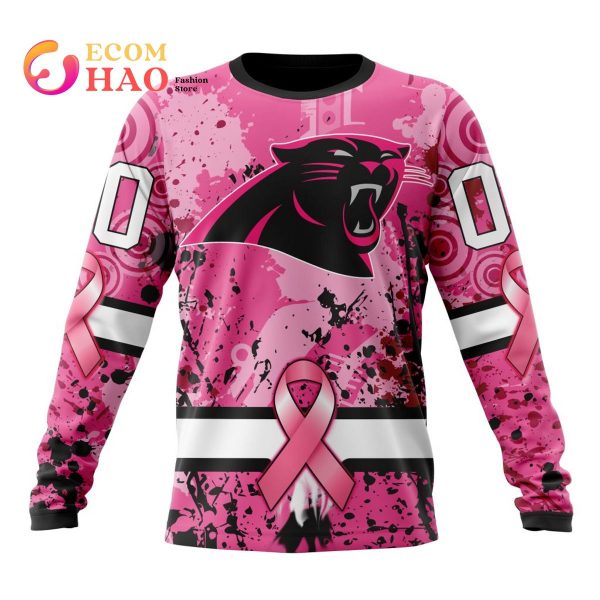 NFL Carolina Panthers Specialized Design I Pink I Can! In October We Wear Pink Breast Cancer 3D Hoodie