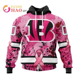 NFL Cincinnati Bengals Specialized Design I Pink I Can! In October We Wear Pink Breast Cancer 3D Hoodie