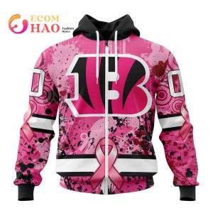 NFL Cincinnati Bengals Specialized Design I Pink I Can! In October We Wear Pink Breast Cancer 3D Hoodie
