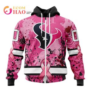 NFL Houston Texans Specialized Design I Pink I Can! In October We Wear Pink Breast Cancer 3D Hoodie