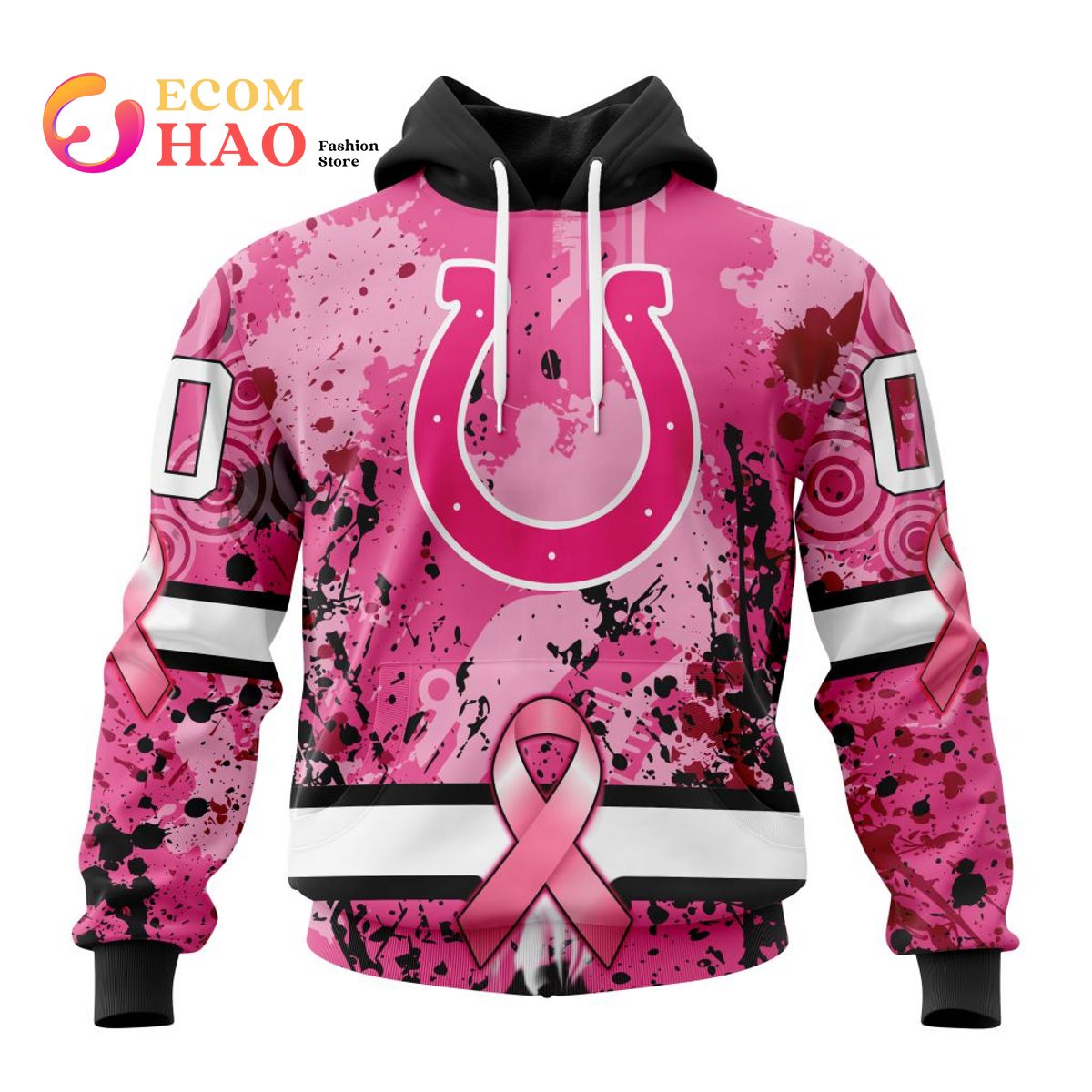 NFL Indianapolis Colts Specialized Design I Pink I Can! In October We Wear Pink Breast Cancer 3D Hoodie