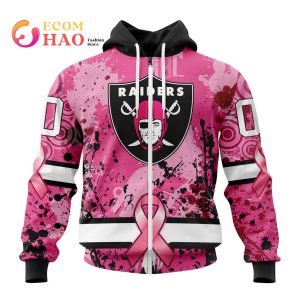 NFL Las Vegas Raiders Specialized Design I Pink I Can! In October We Wear Pink Breast Cancer 3D Hoodie