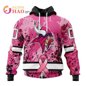 NFL Minnesota Vikings Specialized Design I Pink I Can! In October We Wear Pink Breast Cancer 3D Hoodie