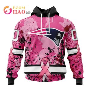 NFL New England Patriots Specialized Design I Pink I Can! In October We Wear Pink Breast Cancer 3D Hoodie