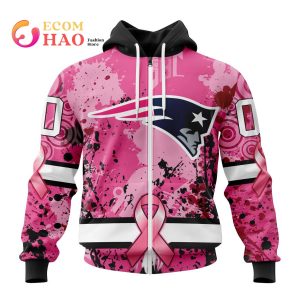 NFL New England Patriots Specialized Design I Pink I Can! In October We Wear Pink Breast Cancer 3D Hoodie