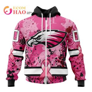 NFL Philadelphia Eagles Specialized Design I Pink I Can! In October We Wear Pink Breast Cancer 3D Hoodie