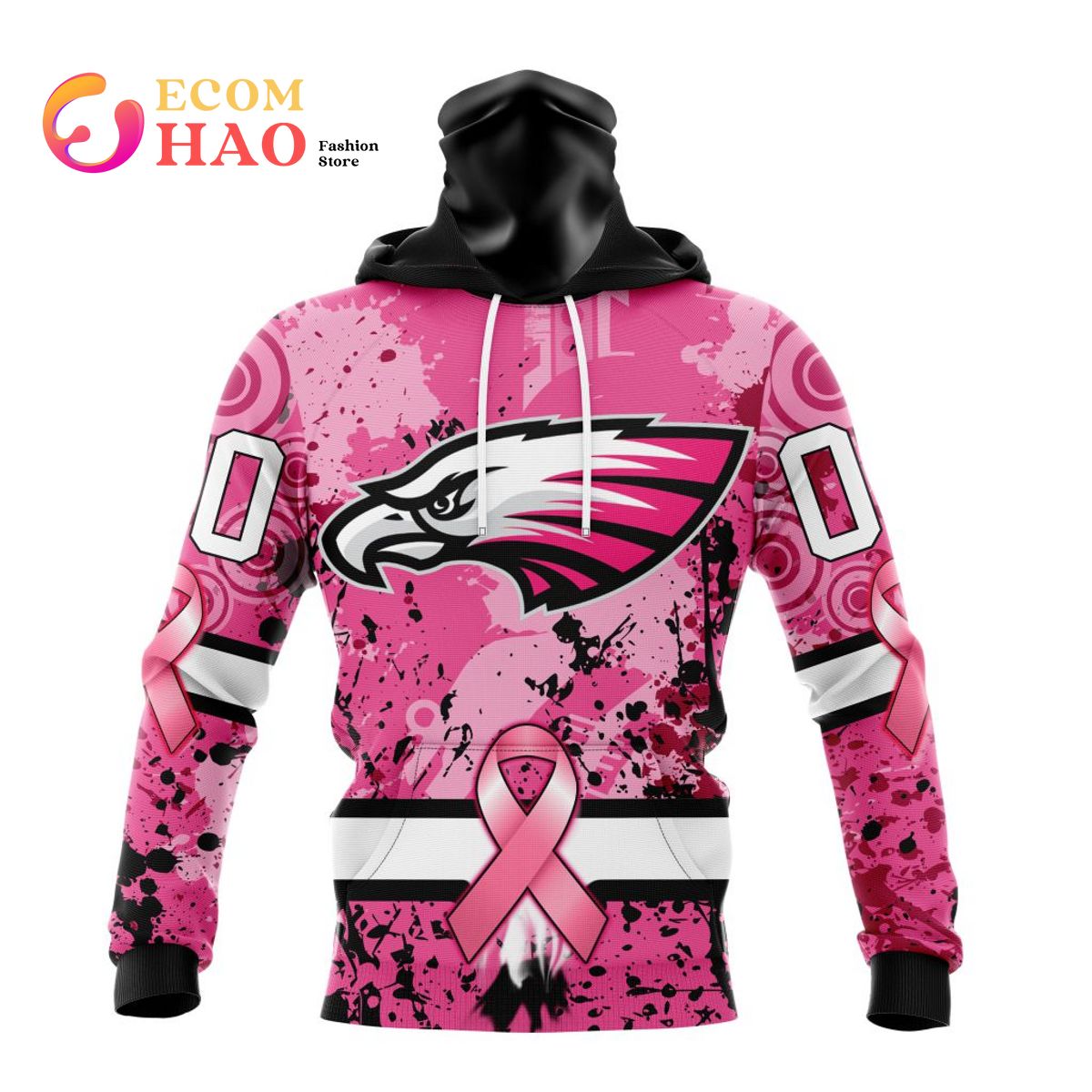 Philadelphia Eagles Mascot We Wear Pink Cancer T-shirt,Sweater