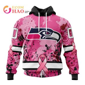NFL Seattle Seahawks Specialized Design I Pink I Can! In October We Wear Pink Breast Cancer 3D Hoodie