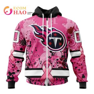 NFL Tennessee Titans Specialized Design I Pink I Can! In October We Wear Pink Breast Cancer 3D Hoodie
