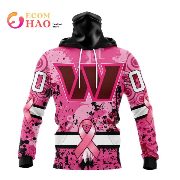 NFL Washington Football Team Specialized Design I Pink I Can! In October We Wear Pink Breast Cancer 3D Hoodie