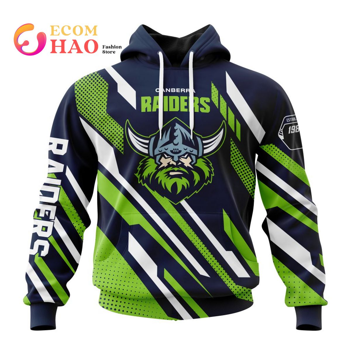 NRL Canberra Raiders Special MotoCross 3D Hoodie