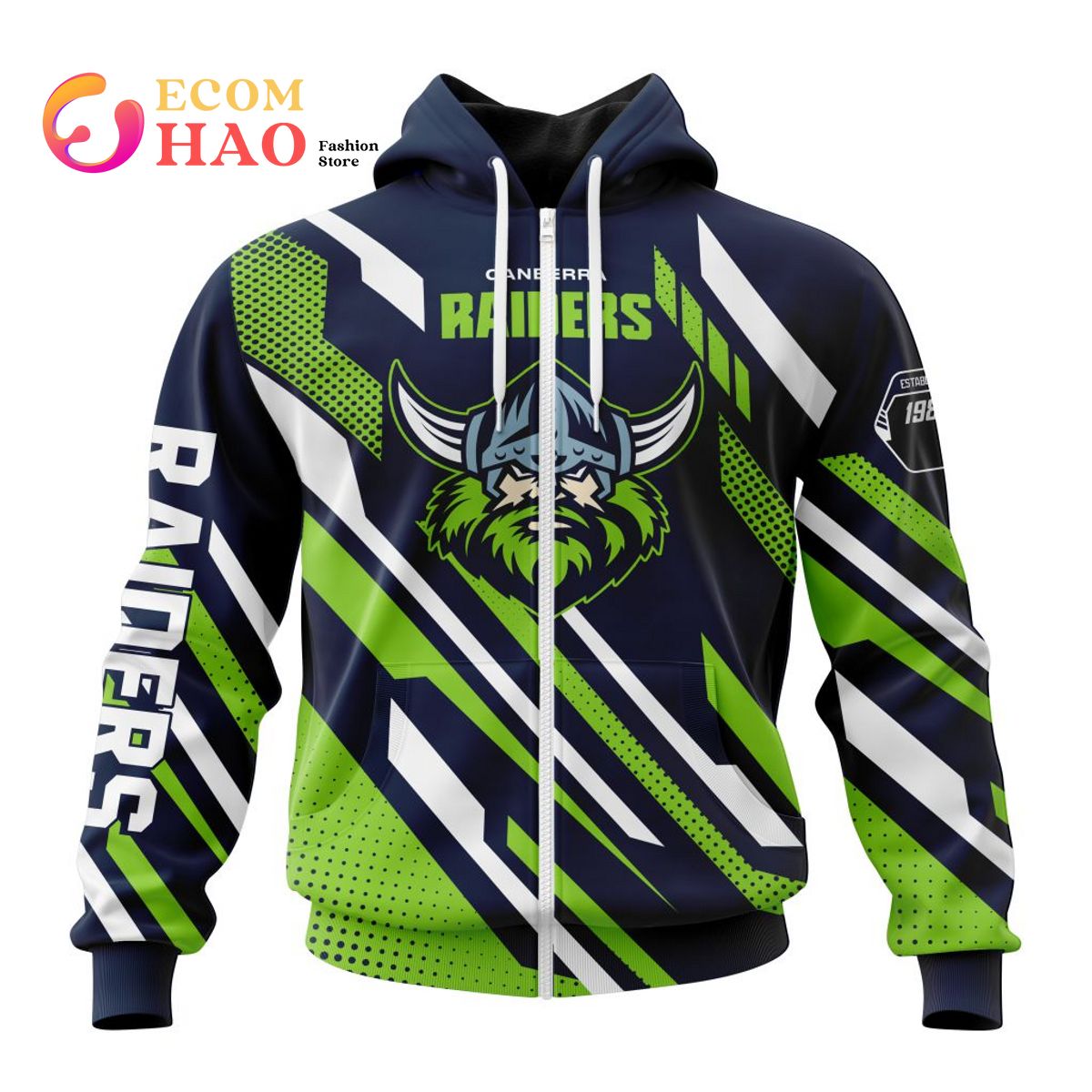 NRL Canberra Raiders Special MotoCross 3D Hoodie