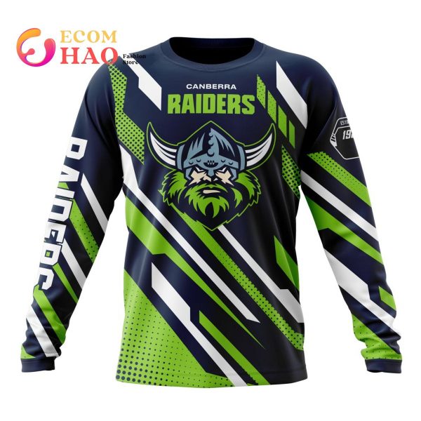 NRL Canberra Raiders Special MotoCross 3D Hoodie