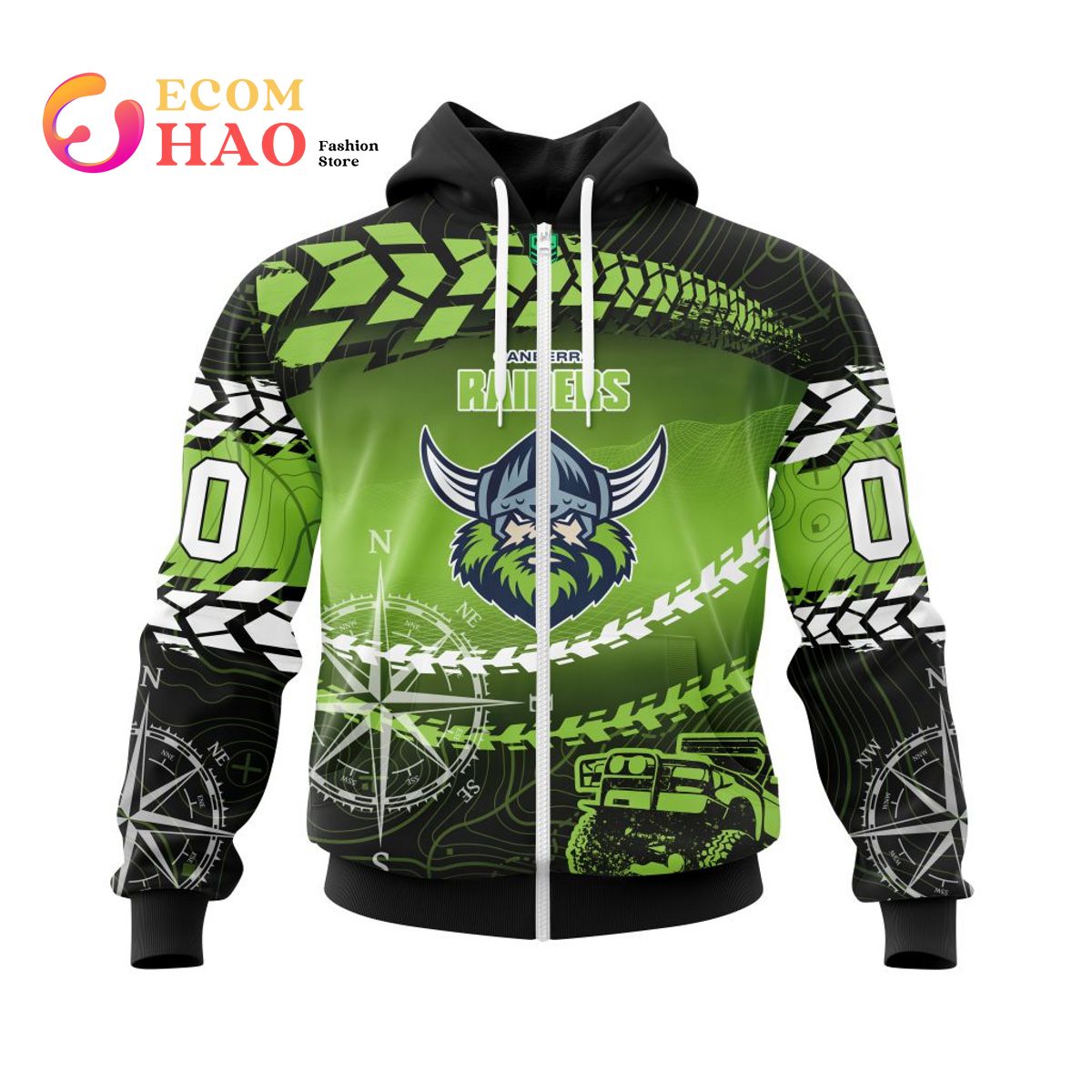 NRL Canberra Raiders Special Off Road 3D Hoodie